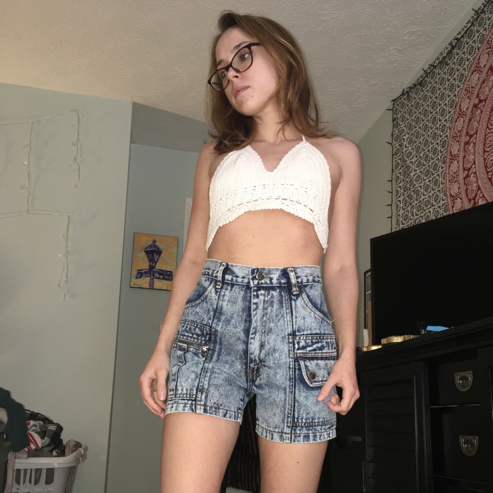 80’s Style Jean Shorts